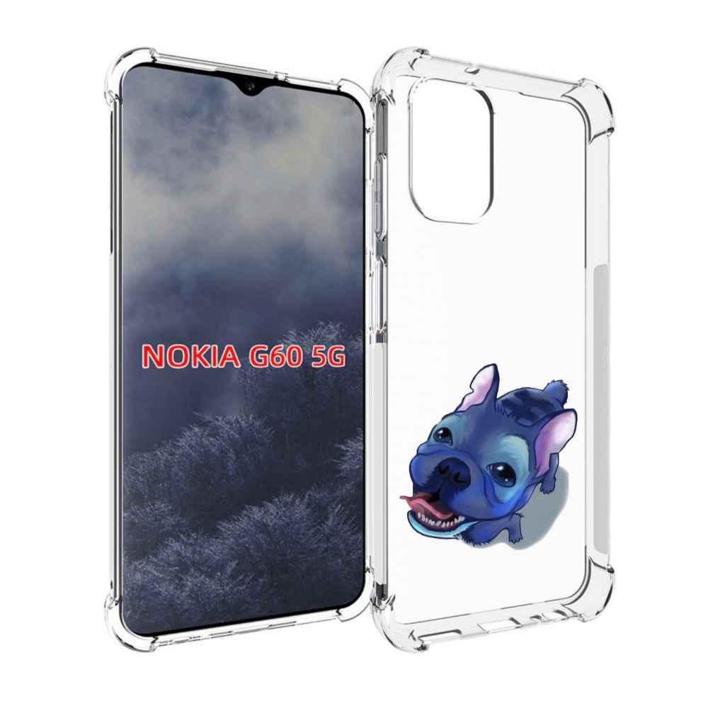

Чехол MyPads Синий Пес для Nokia G60 5G, Прозрачный, Tocco