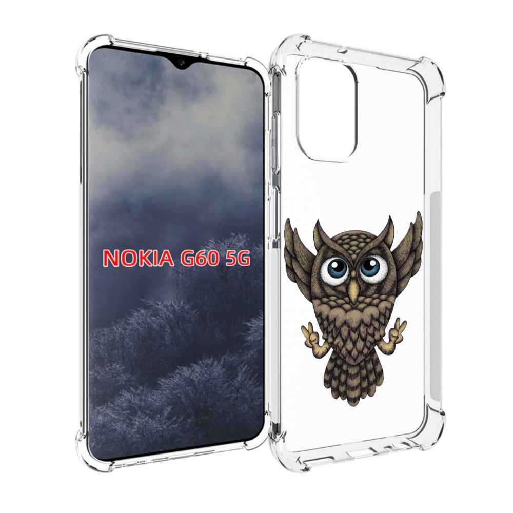 

Чехол MyPads Сова для Nokia G60 5G, Прозрачный, Tocco