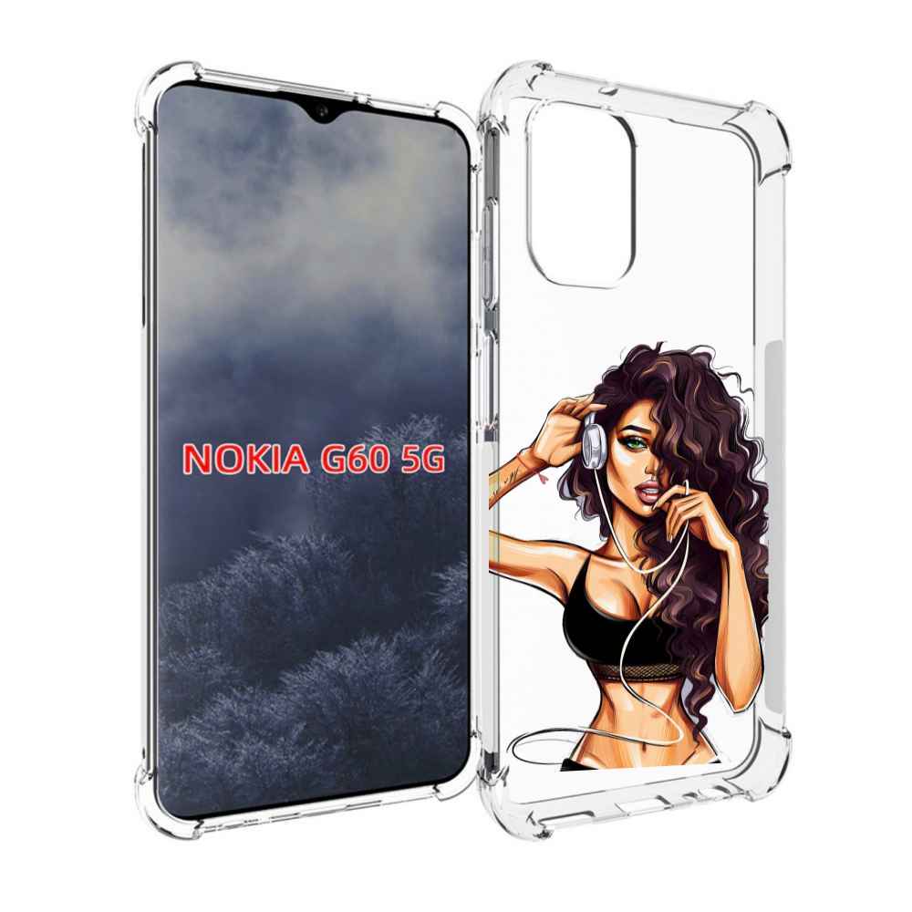 

Чехол MyPads Спортивная-девушка женский для Nokia G60 5G, Прозрачный, Tocco