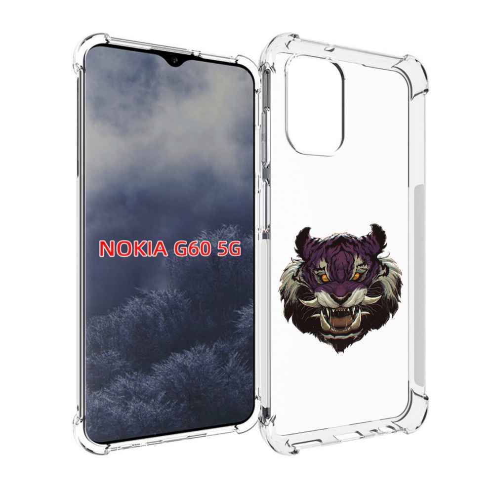 

Чехол MyPads Страшный-тигр для Nokia G60 5G, Прозрачный, Tocco