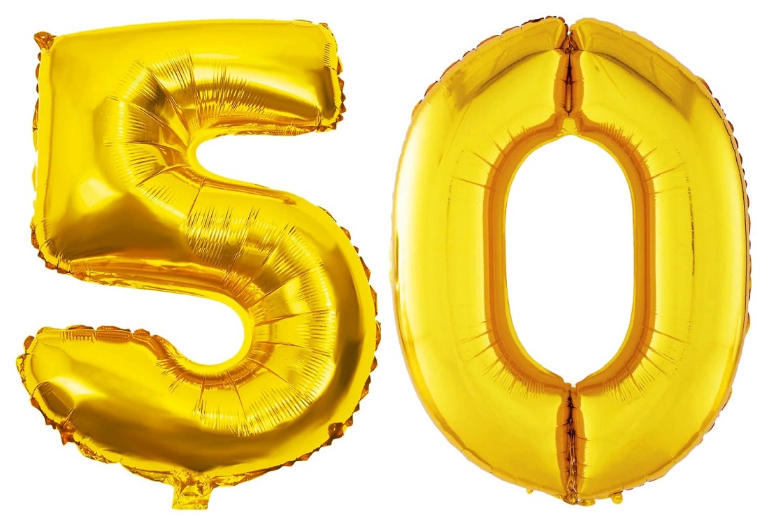 

Шар воздушный фольгированный Цифра 50, цвет золотой 42"/106 см ЮВ_А1-83А/ШЗ50(14), Золотистый, ЮВ_А1-83А/Ш