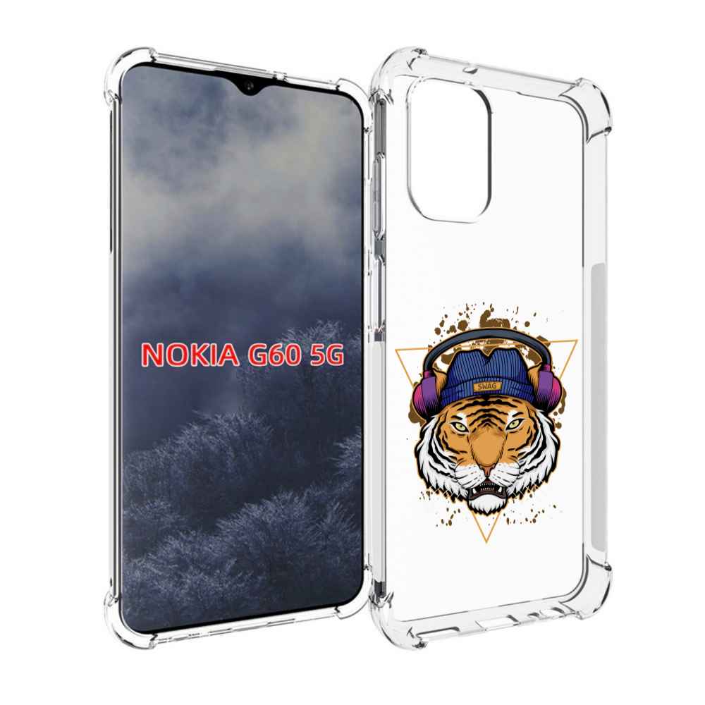 

Чехол MyPads Тигр-Свэг для Nokia G60 5G, Прозрачный, Tocco