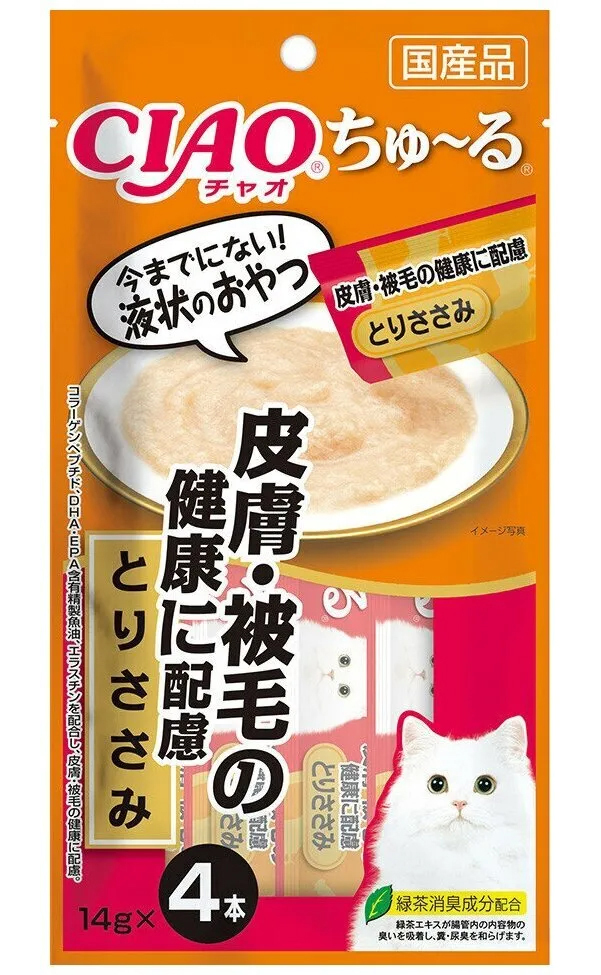 

Лакомство для кошек Inaba Ciao Churu, куриное филе, 4*14г