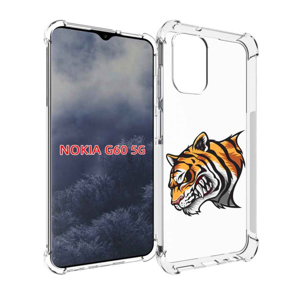 

Чехол MyPads Тигр для Nokia G60 5G, Прозрачный, Tocco