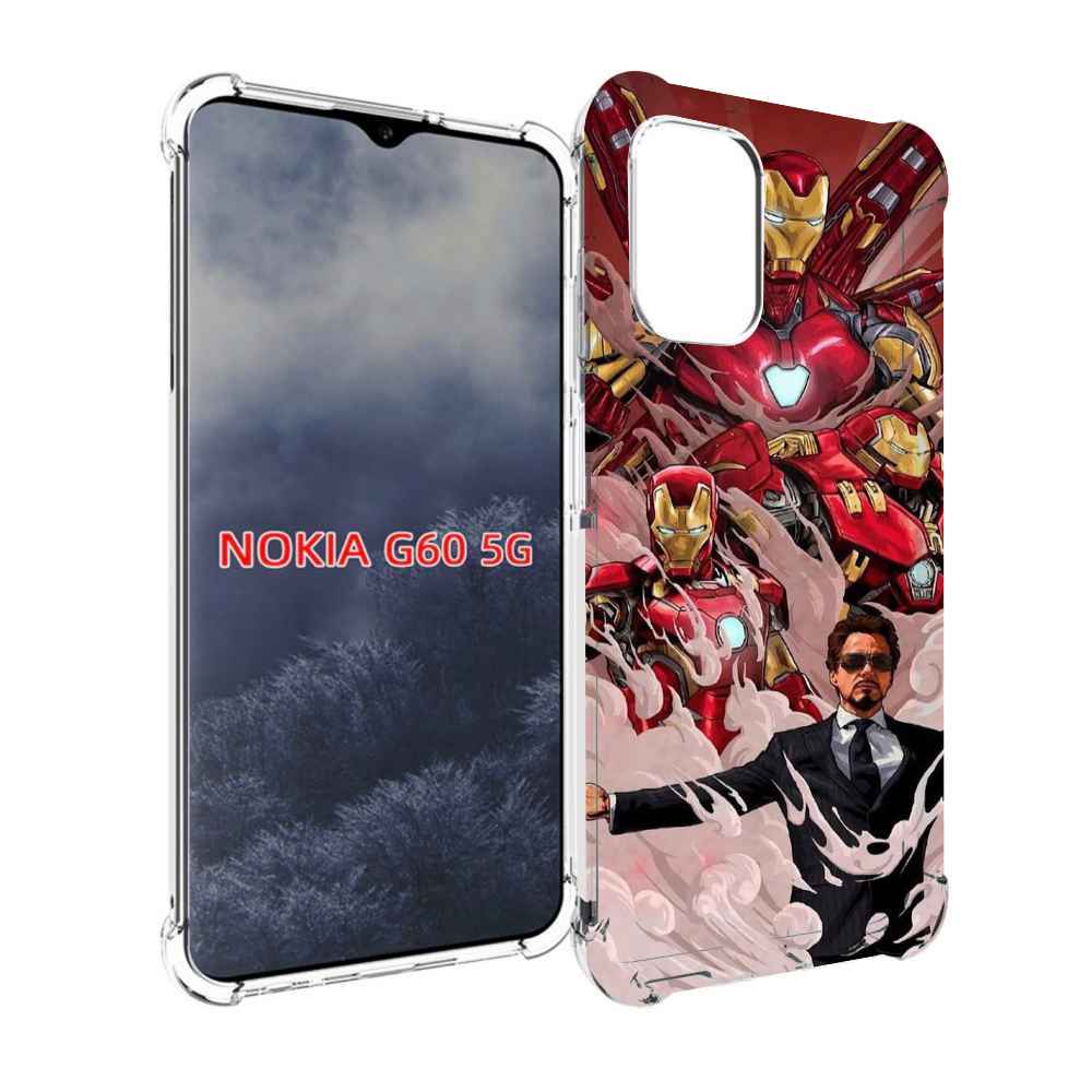 

Чехол MyPads Тони-Старк-и-костюмы для Nokia G60 5G, Прозрачный, Tocco