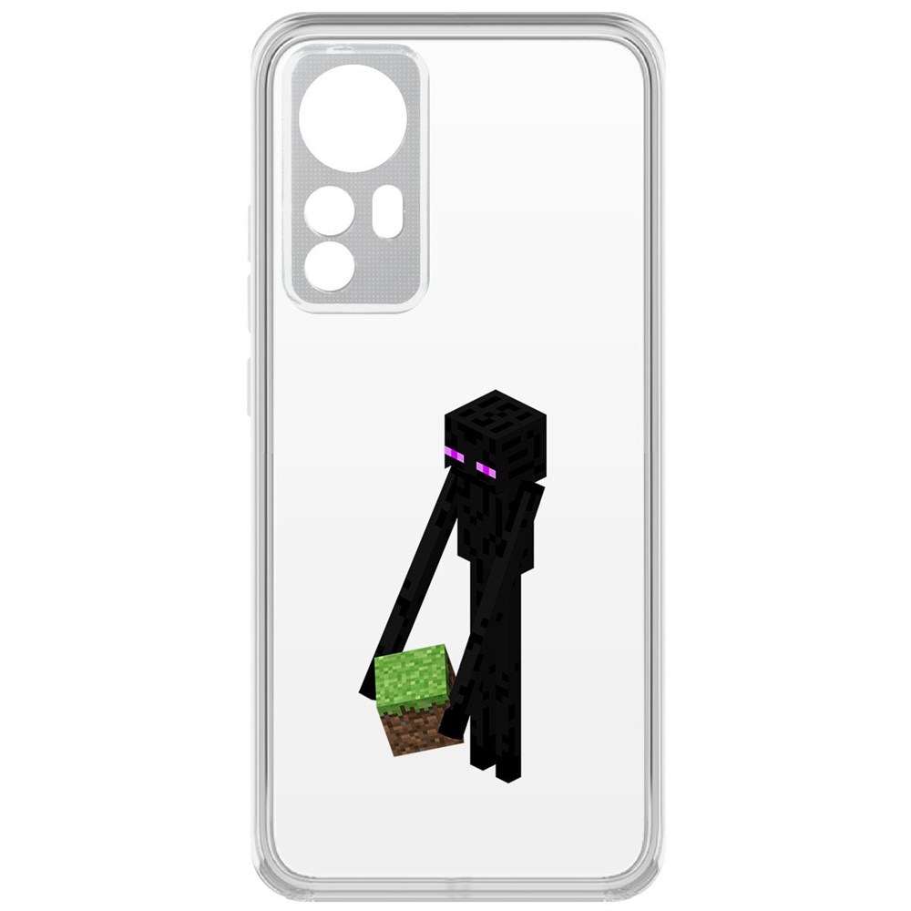

Чехол-накладка Minecraft-Эндермен для Xiaomi 12, Прозрачный