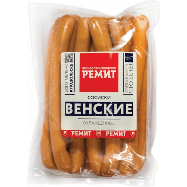 Сосиски Ремит Венские вареные +-1,1 кг