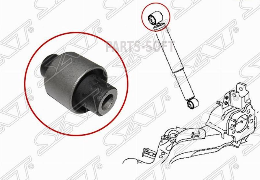 

САЙЛЕНТБЛОК ЗАДНЕГО АМОРТИЗАТОРА ВЕРХНИЙ NISSAN X-TRAIL T31 07-13 / QASHQAI+2 08-13 / RENA