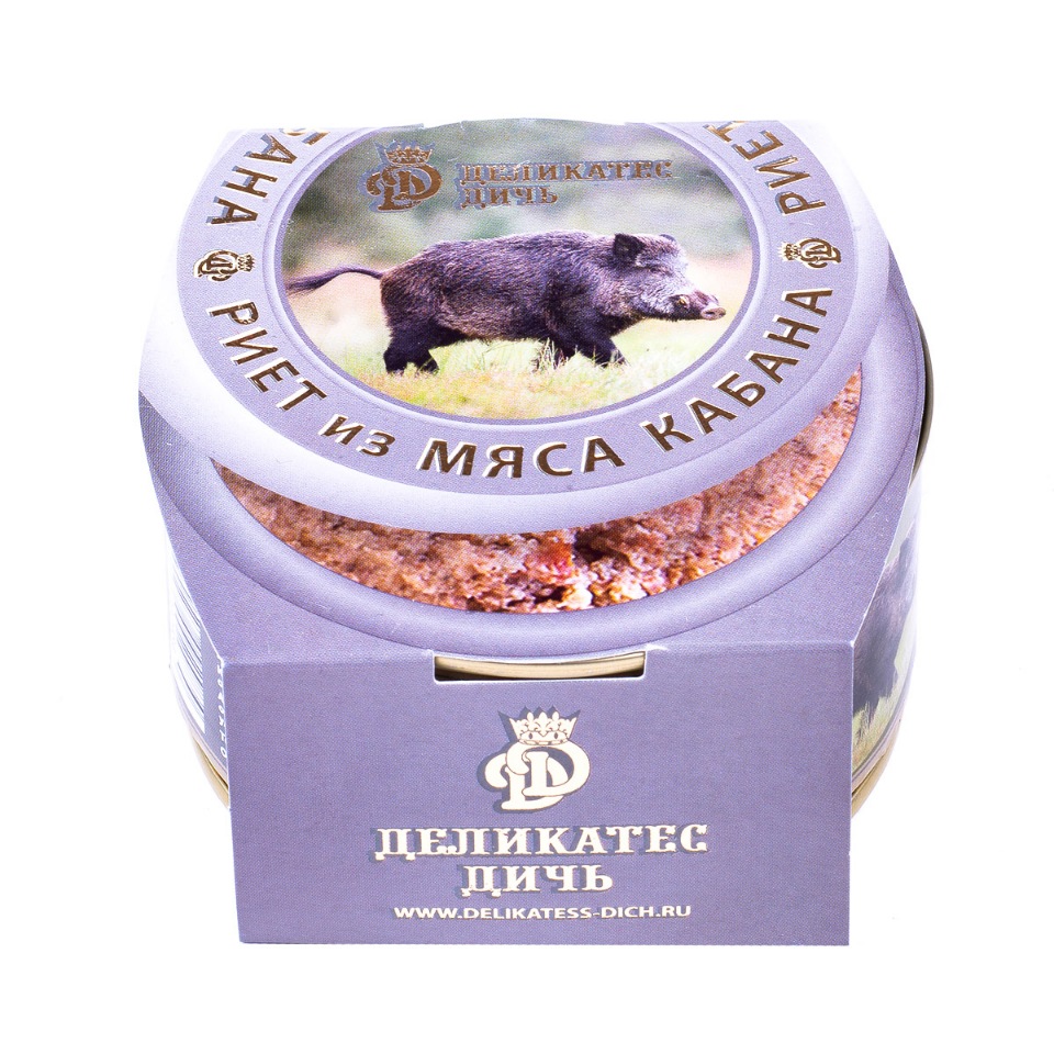 

Риет из мяса кабана "Деликатес Дичь" ж/б 200
