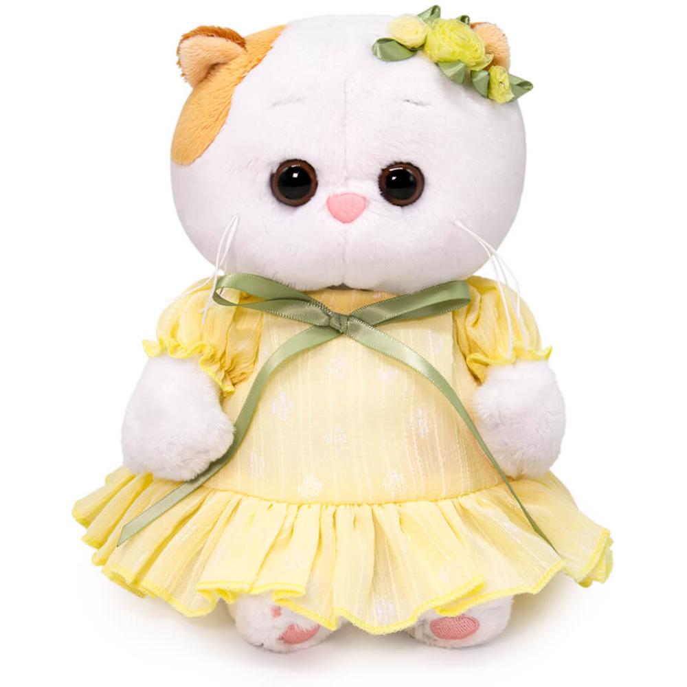 фото Мягкая игрушка budi basa кошка ли-ли baby в платье из шифона, 20 см