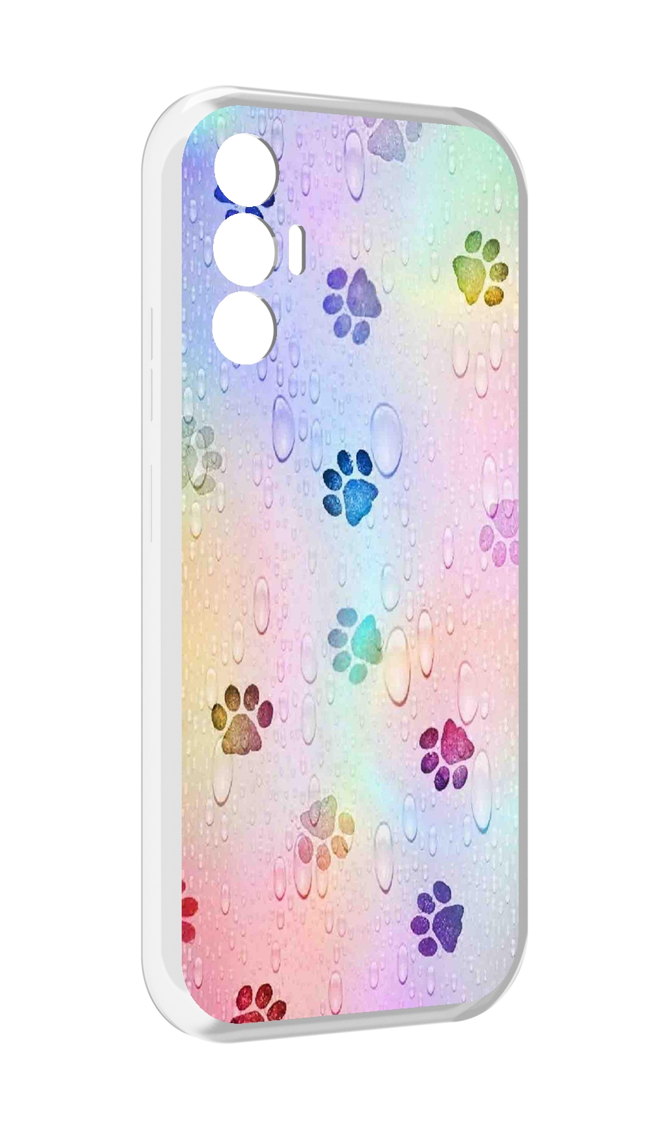 

Чехол MyPads лапки для Tecno Pova 3, Прозрачный, Tocco