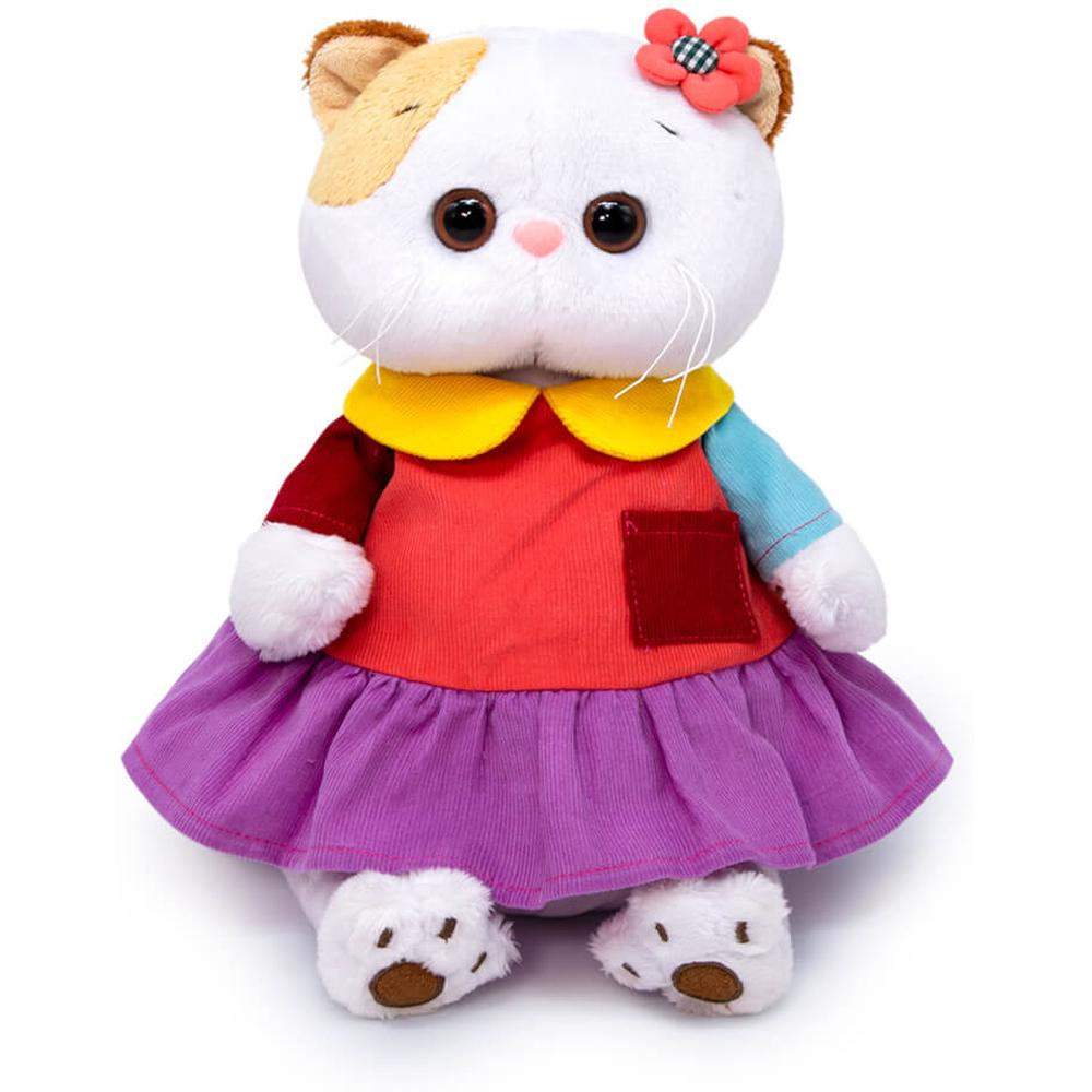 Мягкая игрушка BUDI BASA Кошечка Ли-Ли в ярком платье, 24 см