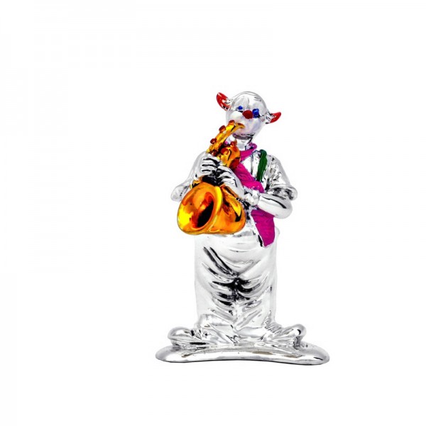 фото Фигурка "клоун с тромбоном", высота 12 nuova maxart