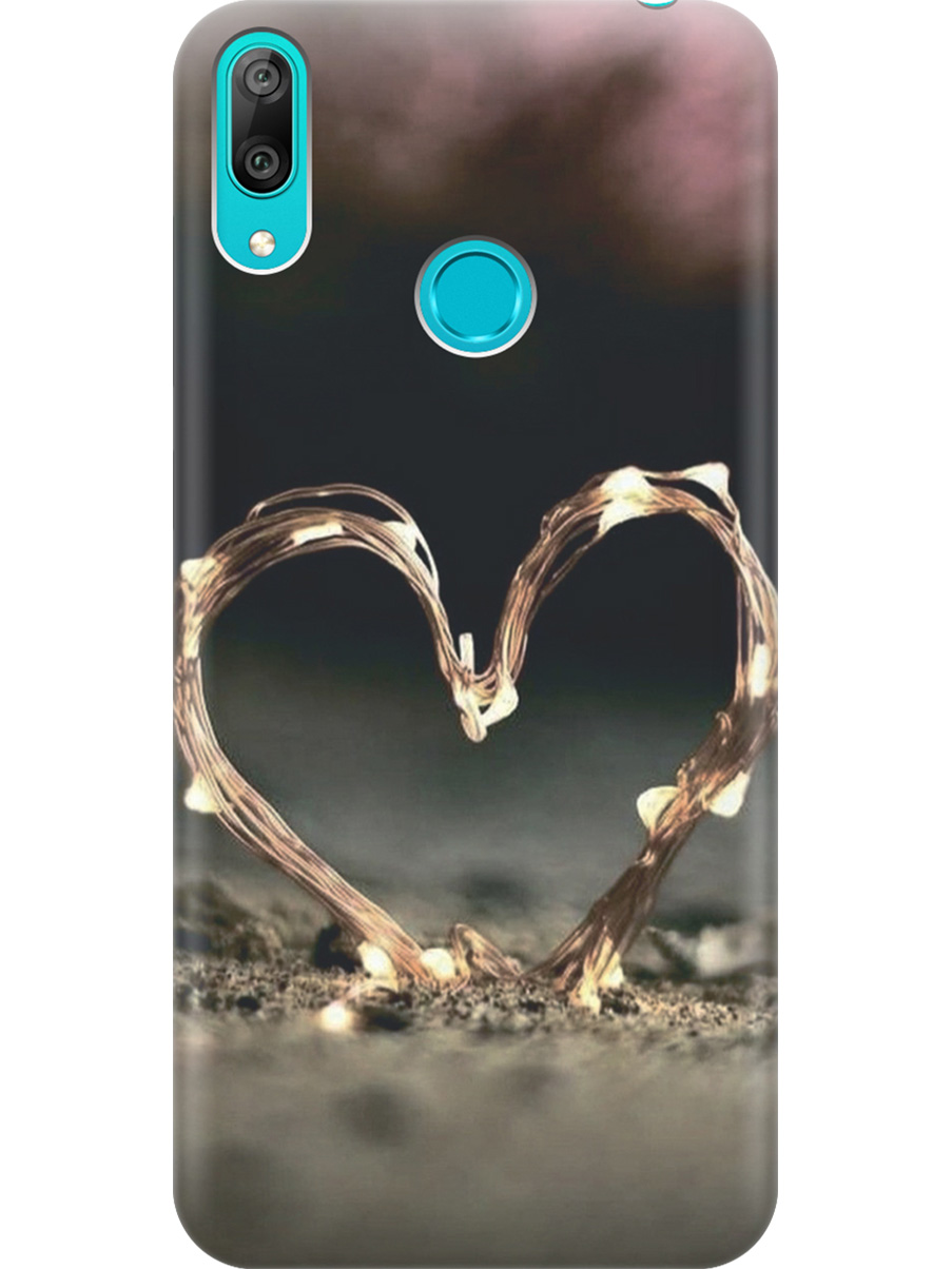 

Силиконовый чехол на Huawei Y7 (2019) с принтом "Светящееся сердце", Прозрачный;желтый;черный, 720668291