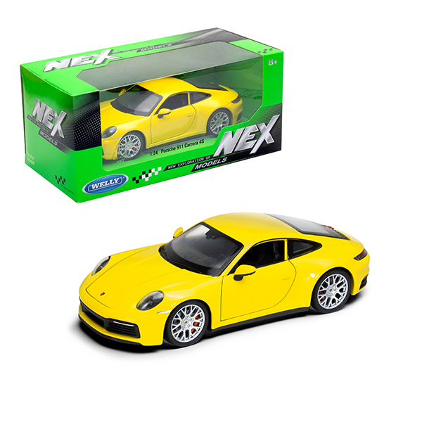 

Модель машины Welly 1:24 Porsche 911 Carrera 4S 24099, Желтый