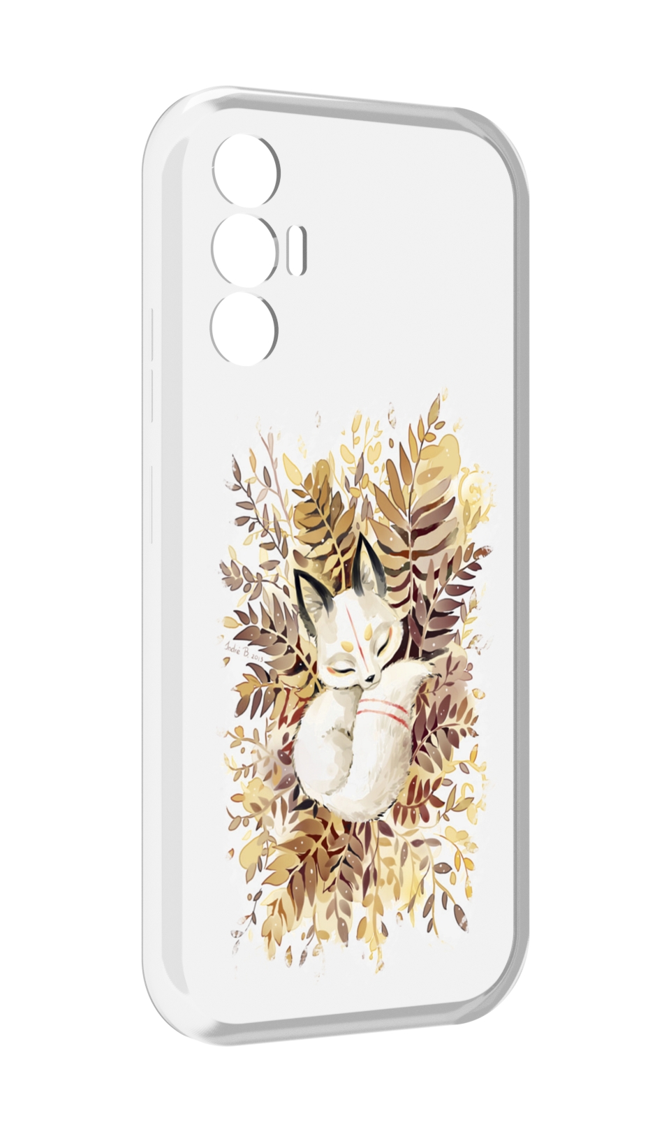 

Чехол MyPads лисенок в траве для Tecno Pova 3, Прозрачный, Tocco