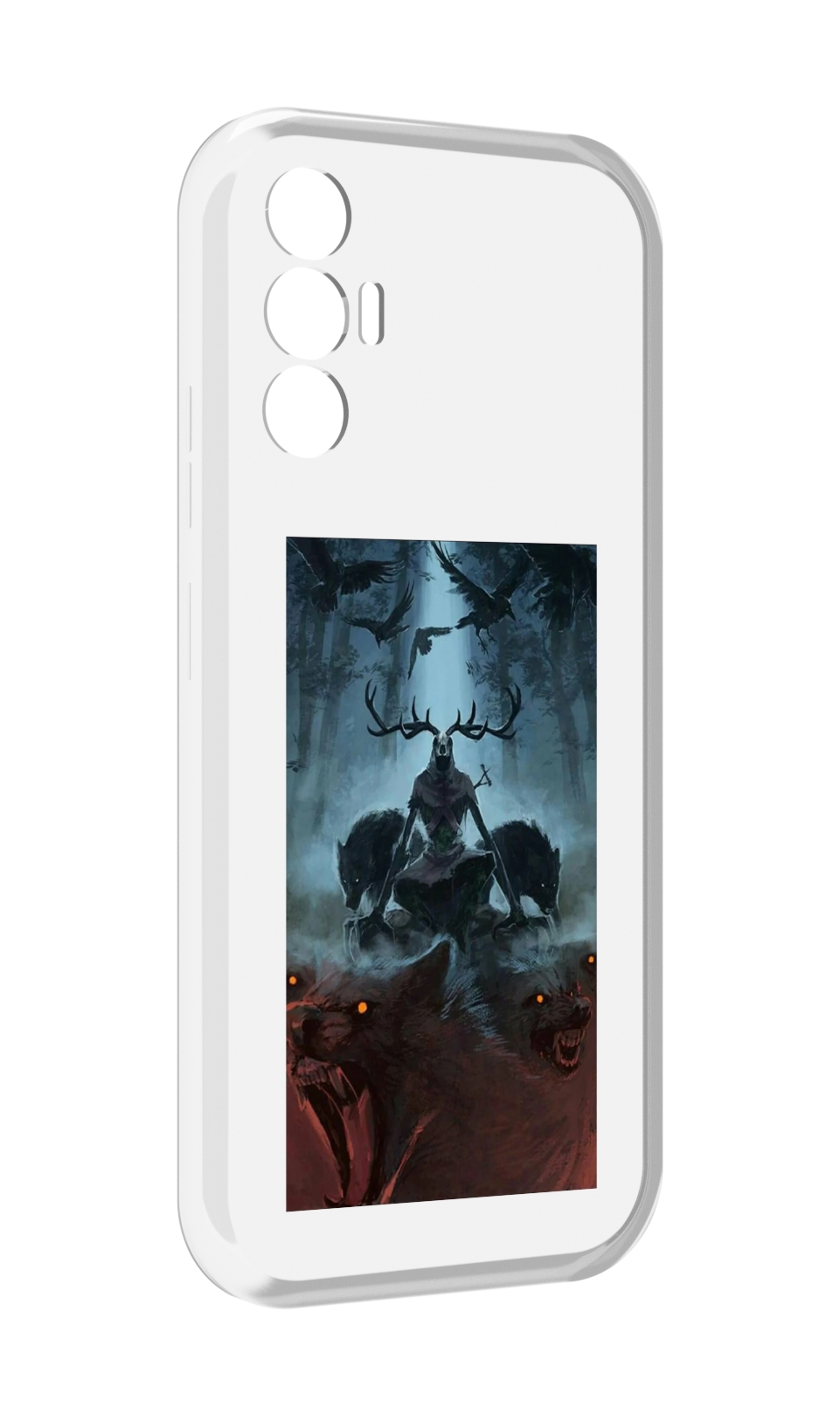 

Чехол MyPads лось демон для Tecno Pova 3, Прозрачный, Tocco