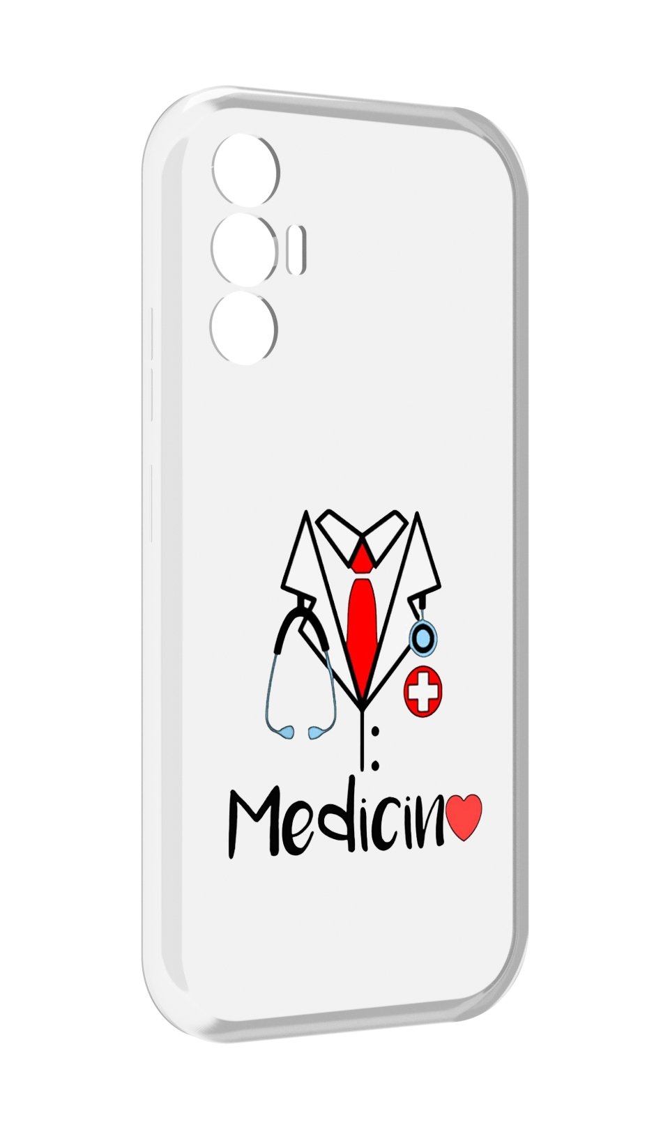 

Чехол MyPads любимая медецина для Tecno Pova 3, Прозрачный, Tocco