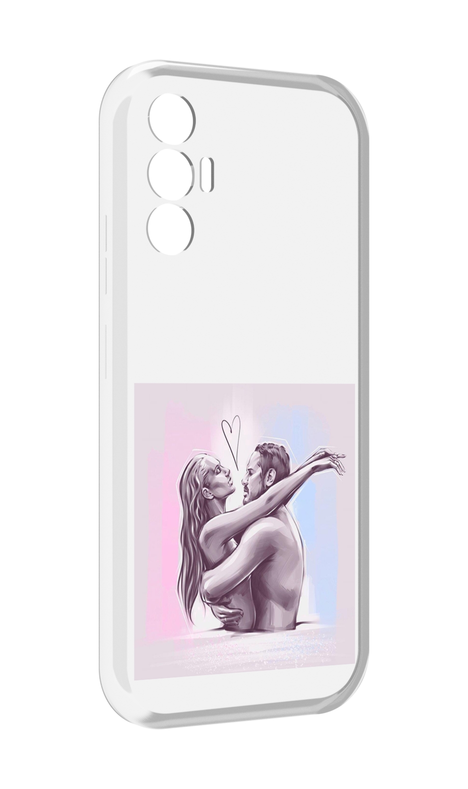 

Чехол MyPads любовные-тела для Tecno Pova 3, Прозрачный, Tocco