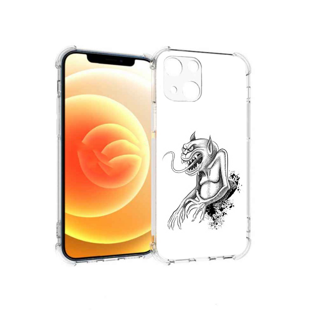 

Чехол MyPads Tocco для Apple iPhone 13 чорт (PT163239.611.692), Прозрачный, Tocco