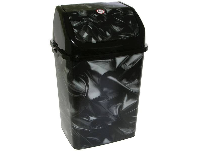 фото Ведро для мусора «атлас», 18 л, цвет чёрный росспласт