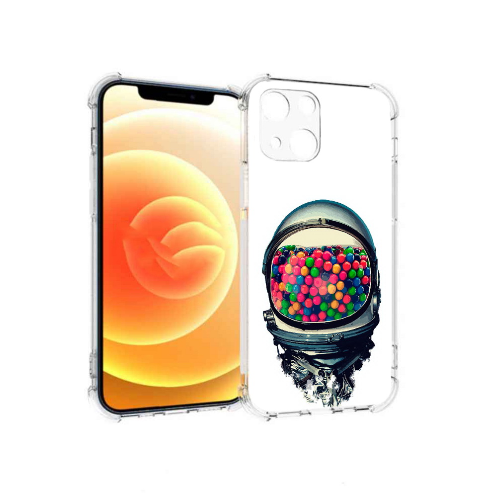

Чехол MyPads Tocco для Apple iPhone 13 шлем космонавта (PT163239.611.700), Прозрачный, Tocco
