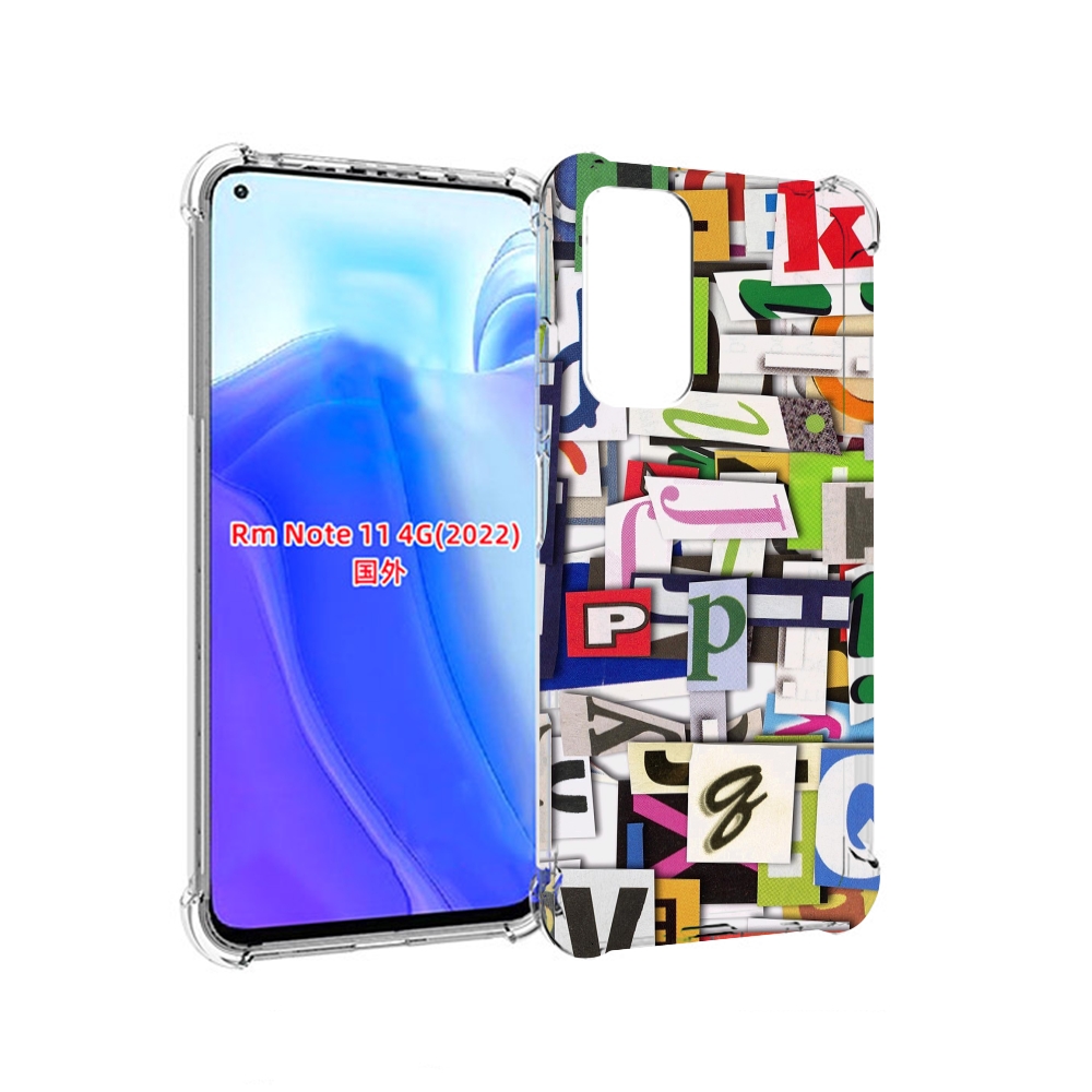 

Чехол MyPads ломанные-буквы для Xiaomi Redmi Note 11 4G ( Глобальная версия ), Tocco
