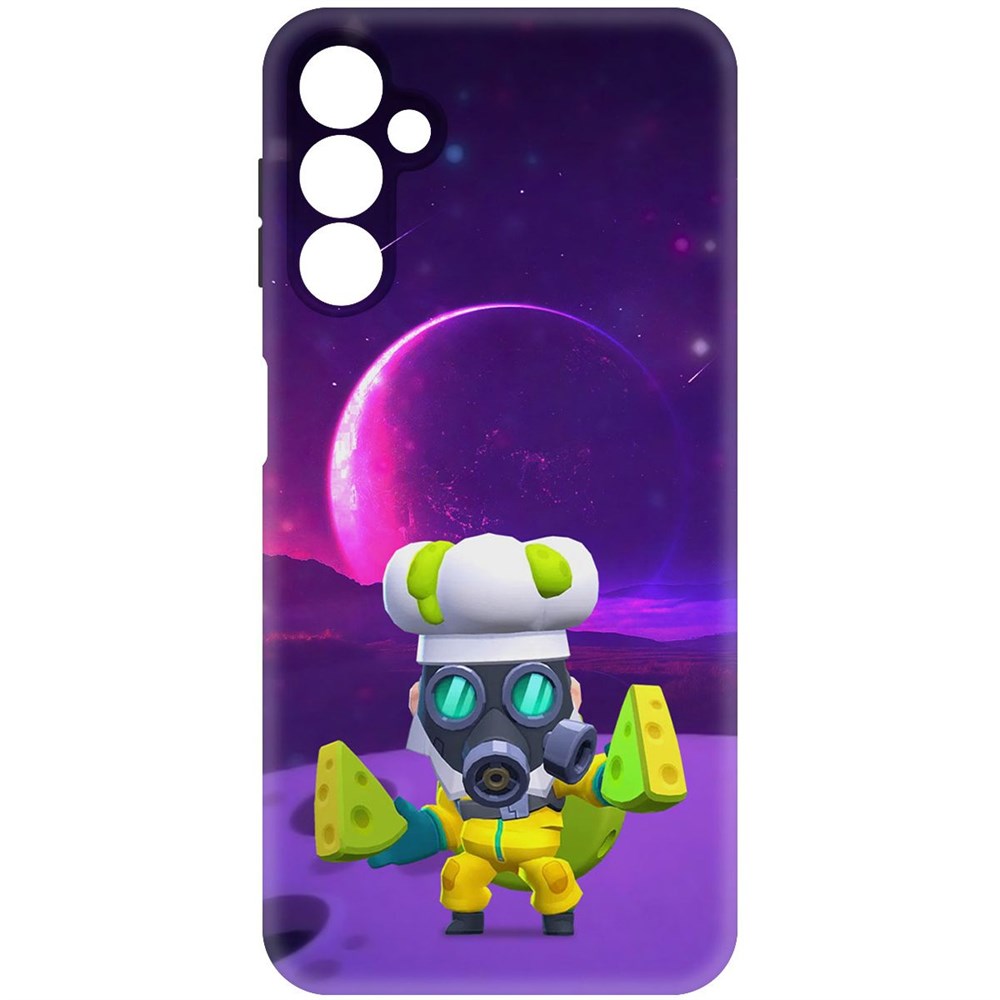 

Чехол-накладка Софт Brawl Stars - Майк с плесенью для Samsung Galaxy A24 (A245), Черный, 418151
