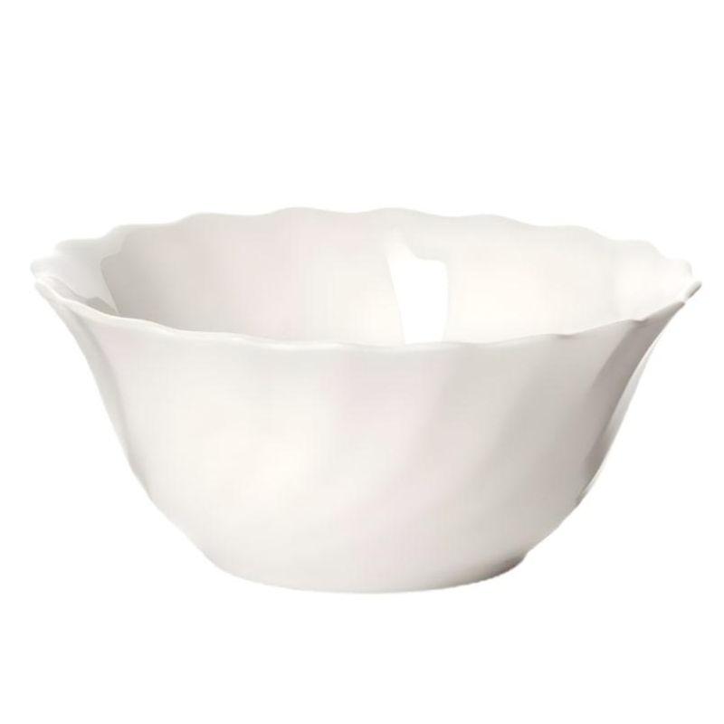 Arcoroc Triannon White Glass Bowls, 12.5 cm, Pack of 6