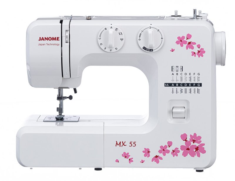 

Швейная машина Janome MX 55 белый, розовый, MX 55