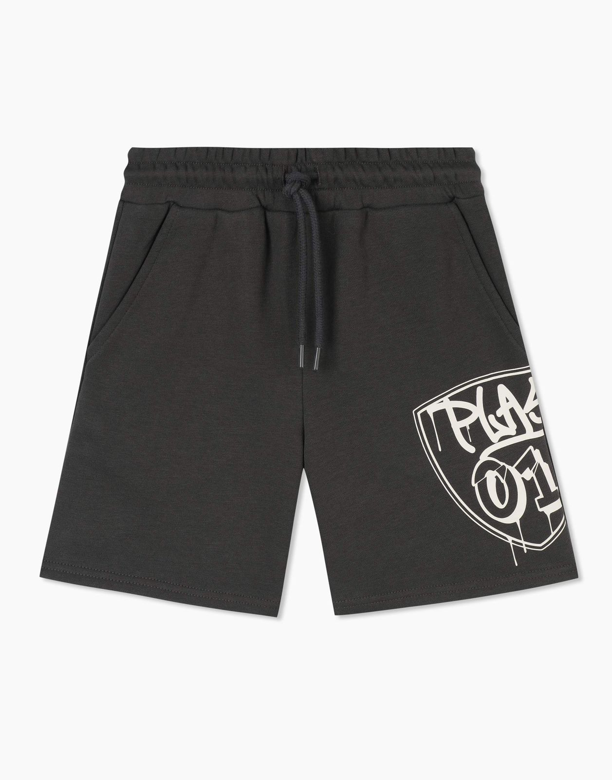 Спортивные шорты для мальчика Gloria Jeans BSH007197 темно-серый 6-8л/128