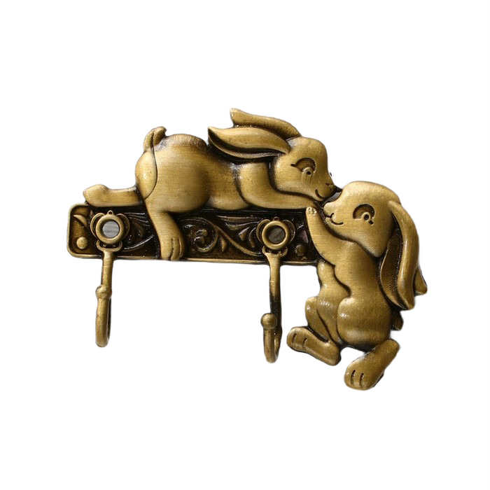 

Ключница заяц "Дружба", 7,8 х 5,9 см