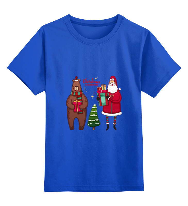 

Футболка детская Printio Christmas цв. синий р. 164, Christmas