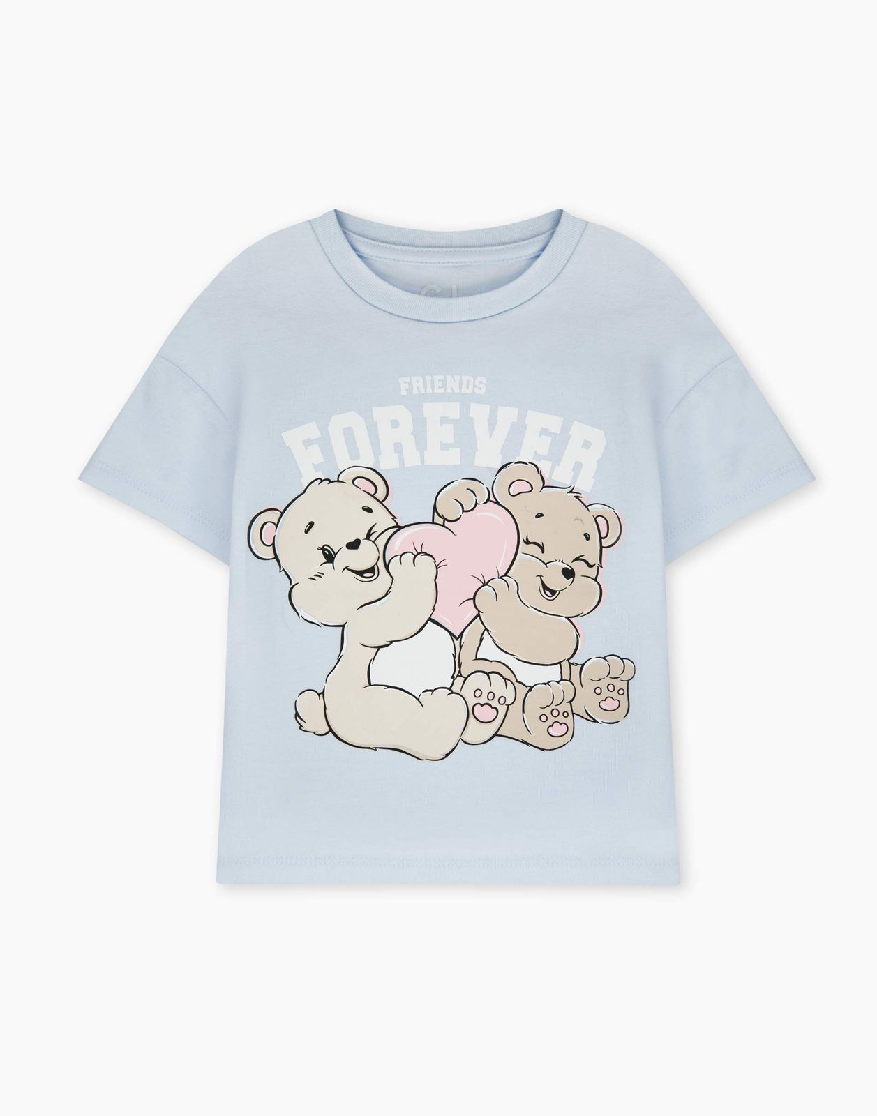 

Футболка для девочки Gloria Jeans GKT021610 голубой 12мес/80, GKT021610