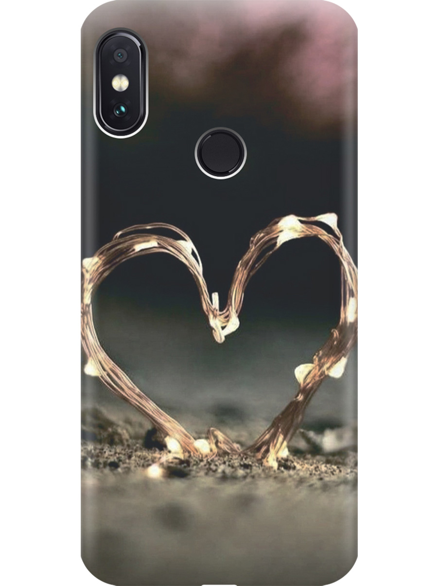 

Силиконовый чехол на Xiaomi Redmi Note 5 / Note 5 Pro с принтом "Светящееся сердце", Прозрачный;желтый;черный, 717568791