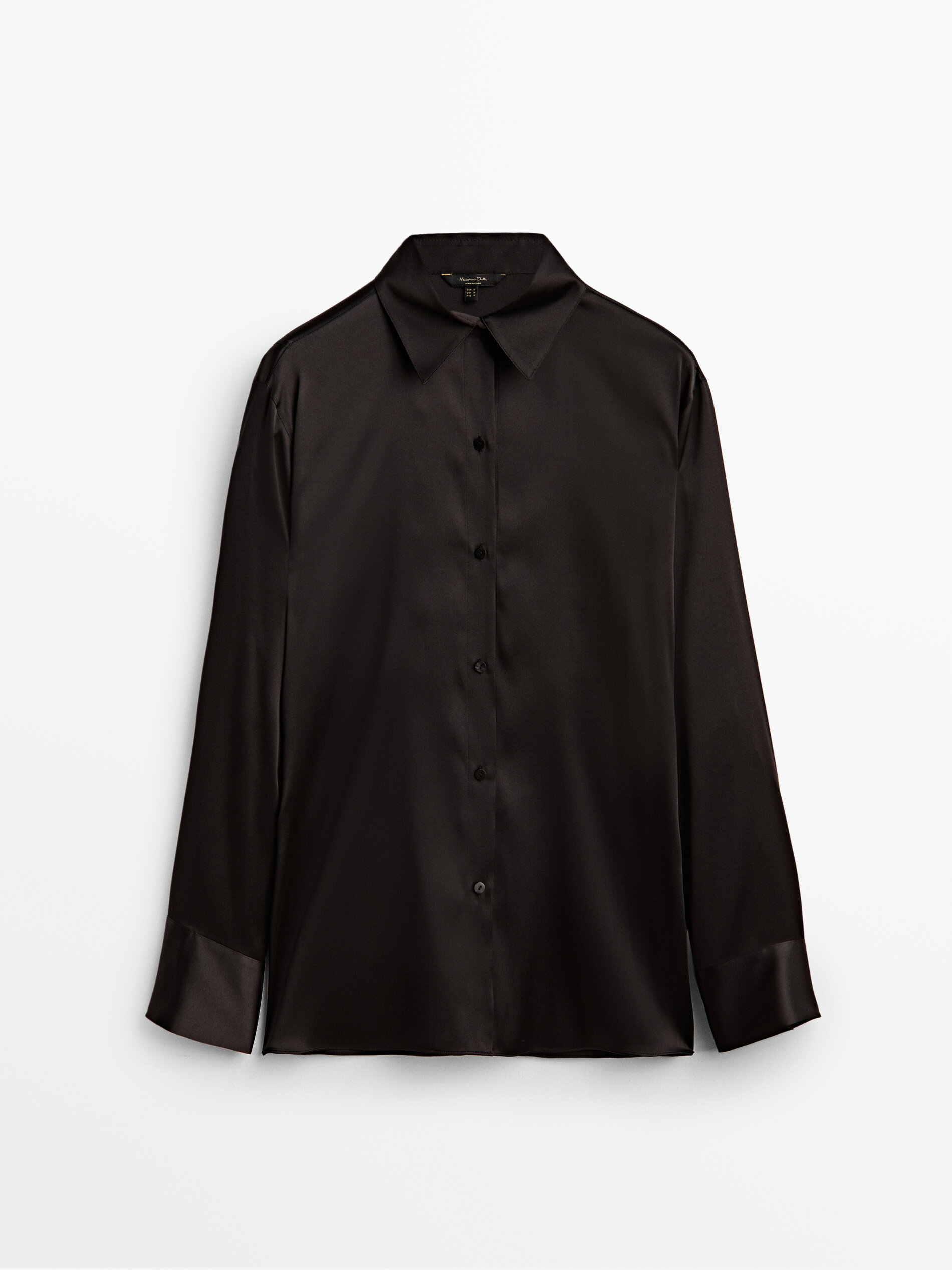 

Блуза женская Massimo Dutti 05157553800 черная S, 05157553800