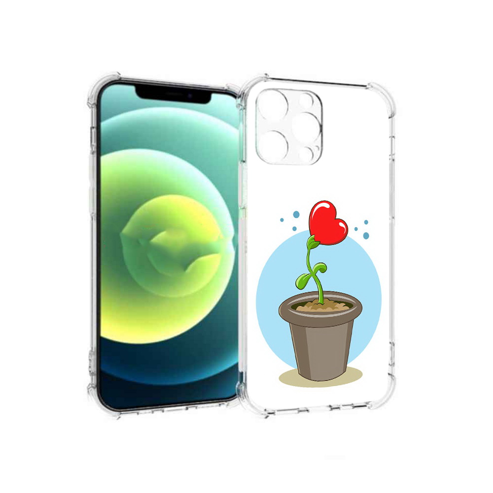 

Чехол MyPads Tocco для Apple iPhone 13 Pro Растение любви 14 февраля (PT163086.612.145), Прозрачный, Tocco