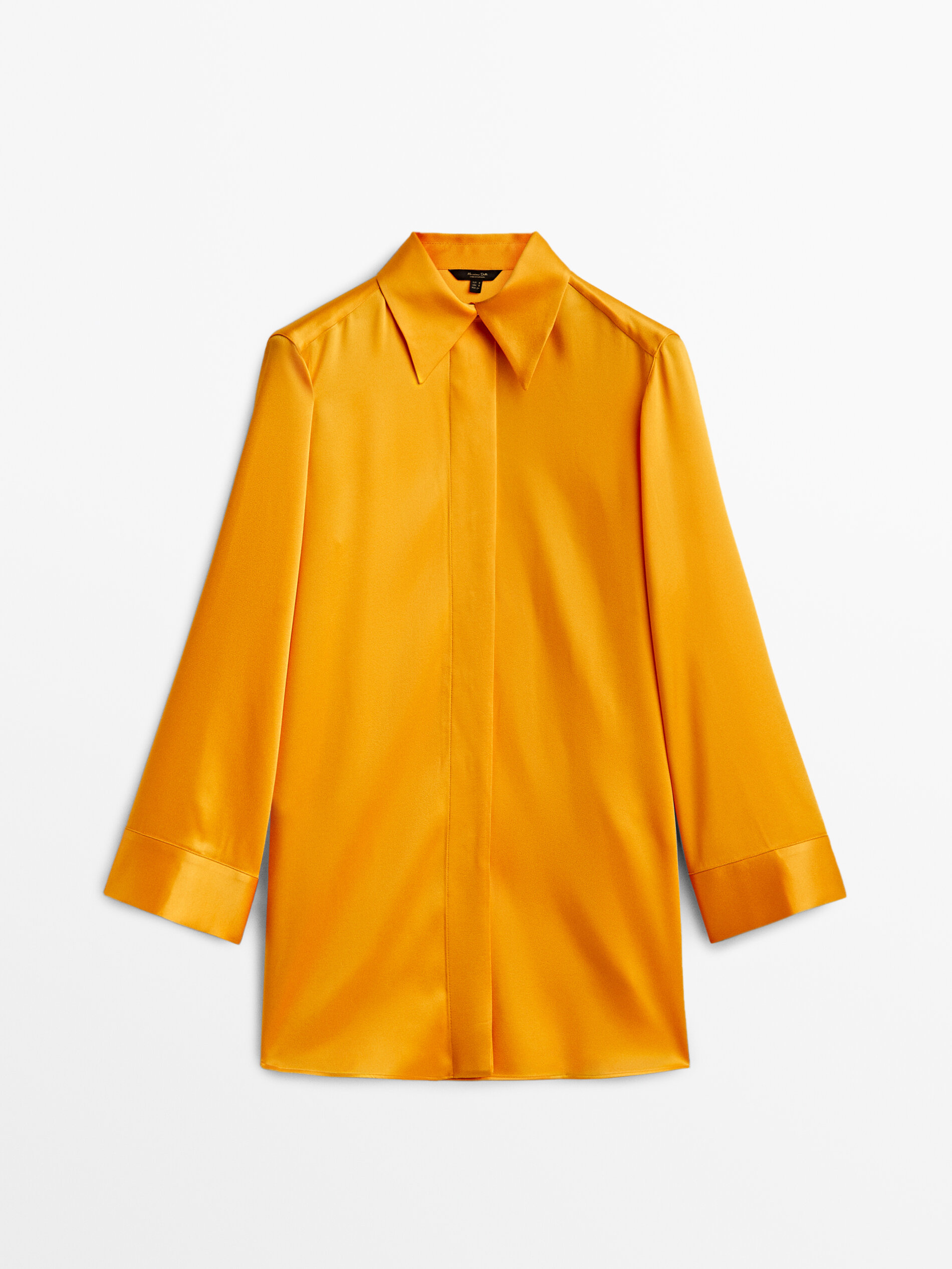 

Блуза женская Massimo Dutti 05160525643 оранжевая M, 05160525643
