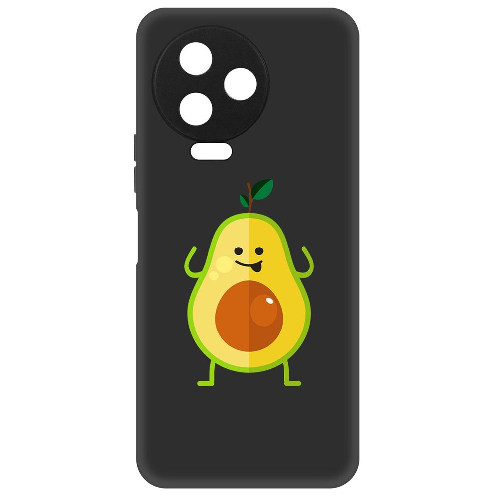 

Чехол-накладка Софт Авокадо Веселый для Infinix Note 12 2023 (G99), Черный, 418237