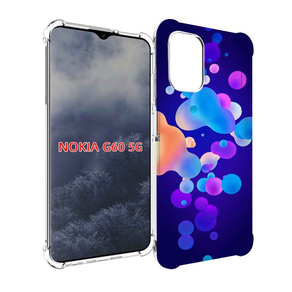 

Чехол MyPads абстрактные-пузырьки для Nokia G60 5G, Прозрачный, Tocco