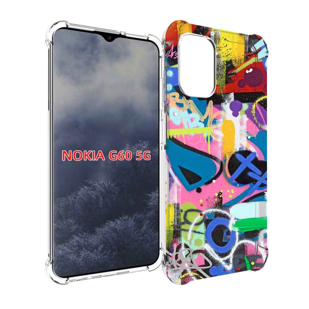 

Чехол MyPads абстракция-графити для Nokia G60 5G, Прозрачный, Tocco