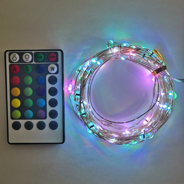фото Гирлянда epecoled 16 цветов (usb, на пульте, 10 метров, 100led)