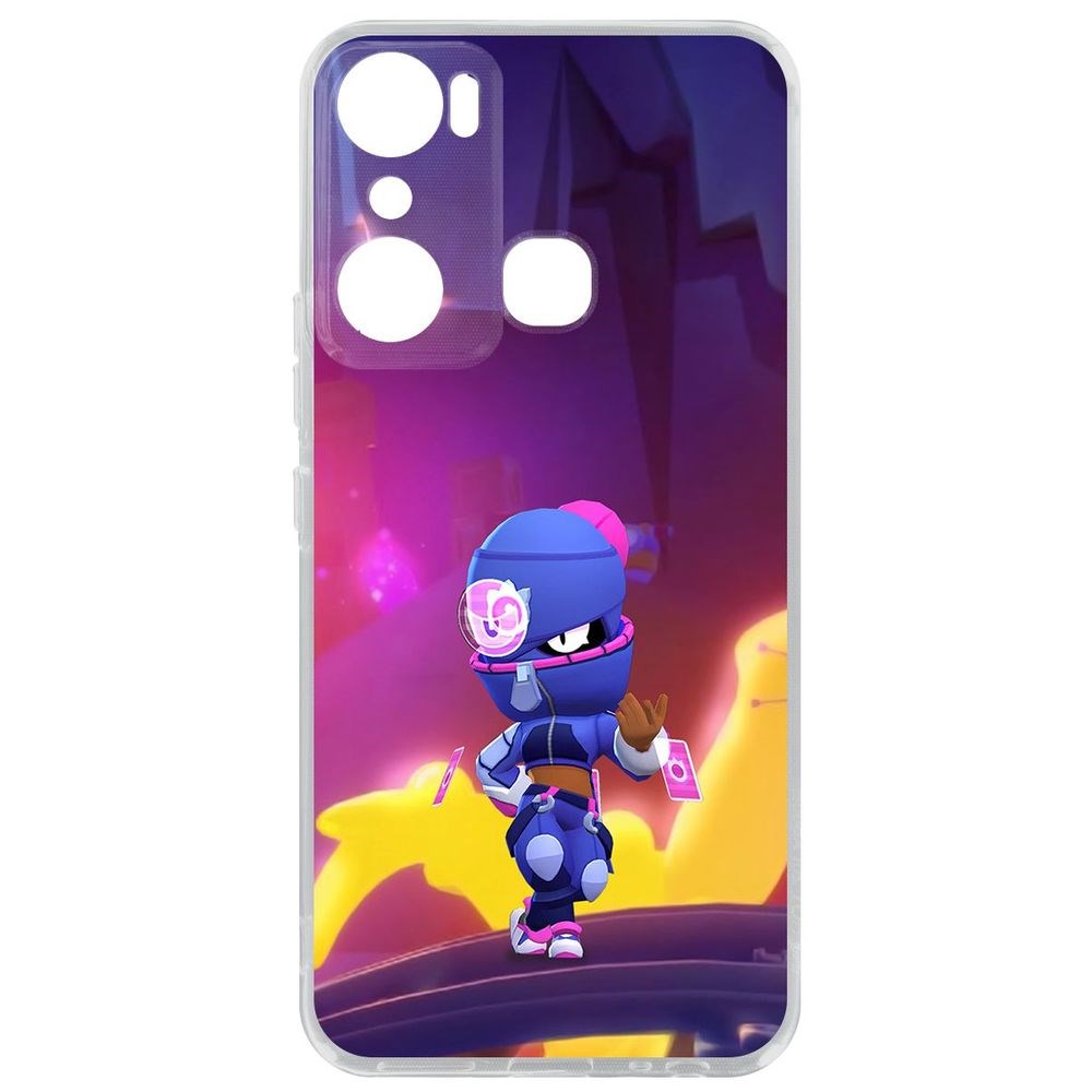

Чехол-накладка Кейс Brawl Stars-Ниндзя Тара для Infinix Hot 20i, Прозрачный