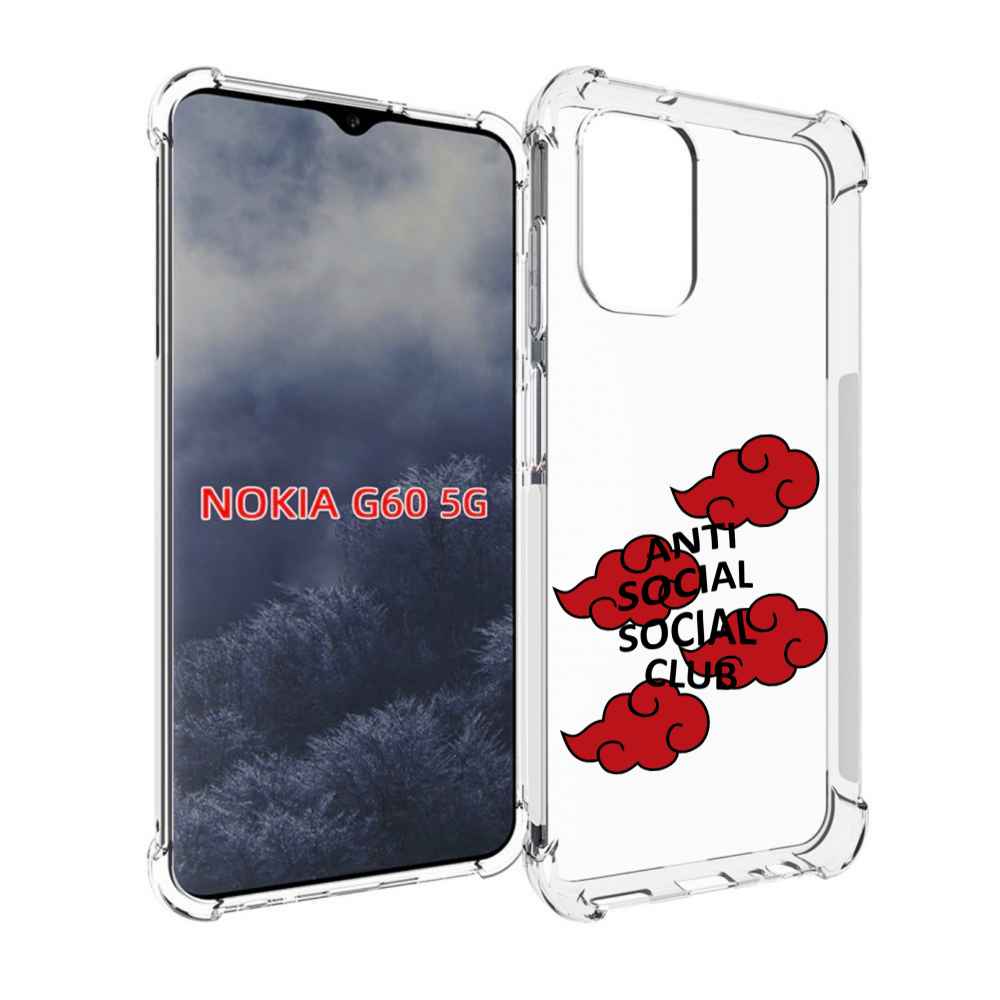 

Чехол MyPads анти-социал-социал-клаб для Nokia G60 5G, Прозрачный, Tocco
