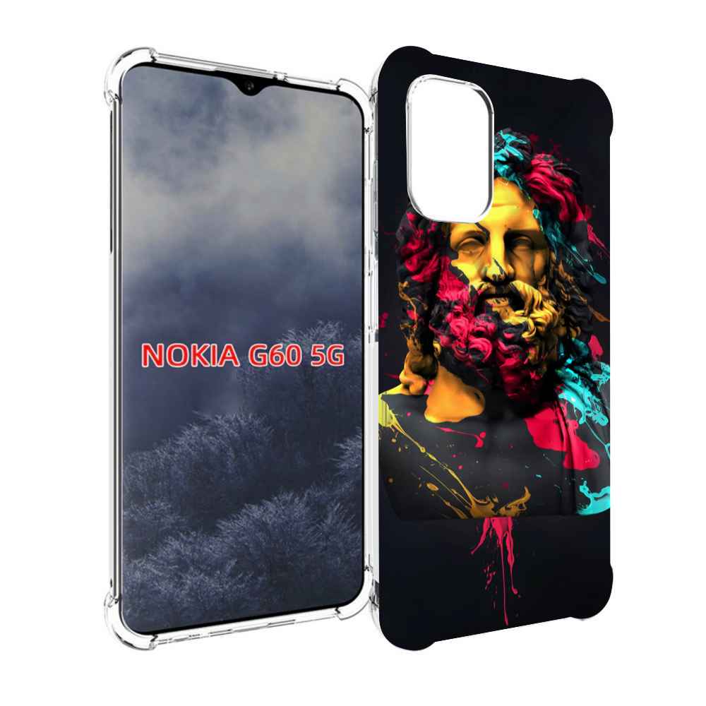 

Чехол MyPads арт-статуя-краски для Nokia G60 5G, Прозрачный, Tocco