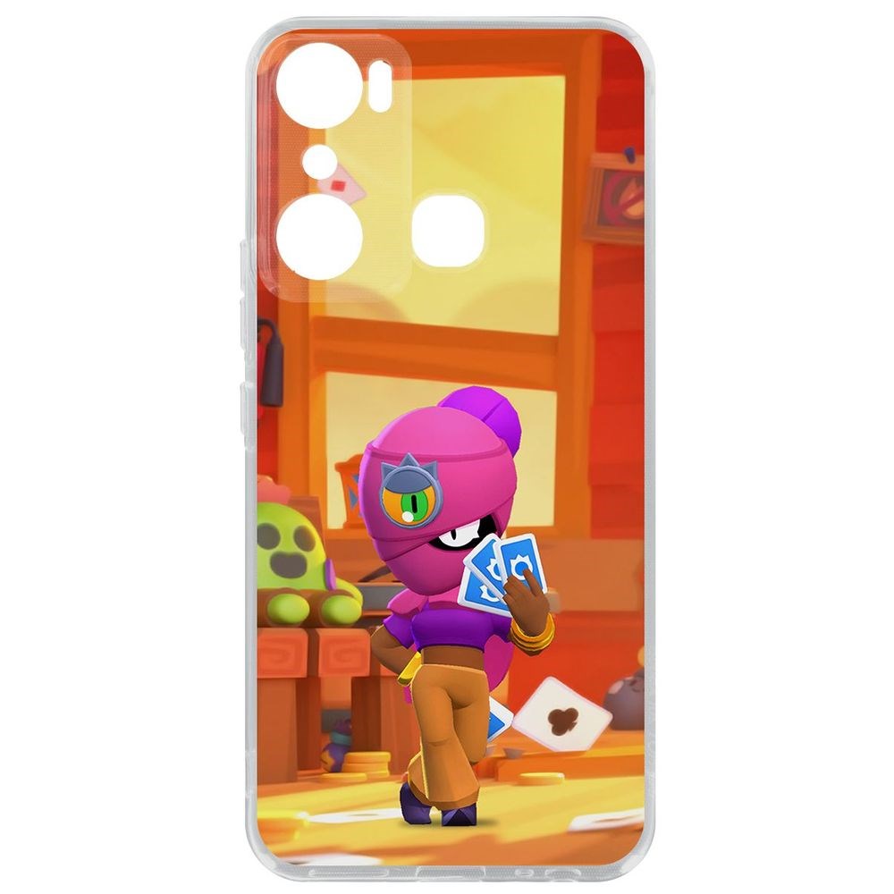 

Чехол-накладка Кейс Brawl Stars-Тара для Infinix Hot 20i, Прозрачный