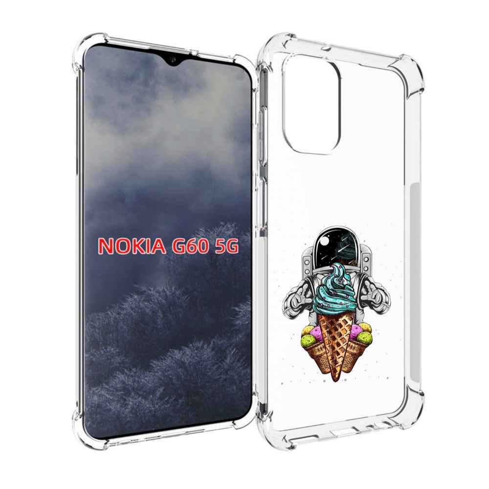 

Чехол MyPads астронавт-любит-мороженное для Nokia G60 5G, Прозрачный, Tocco