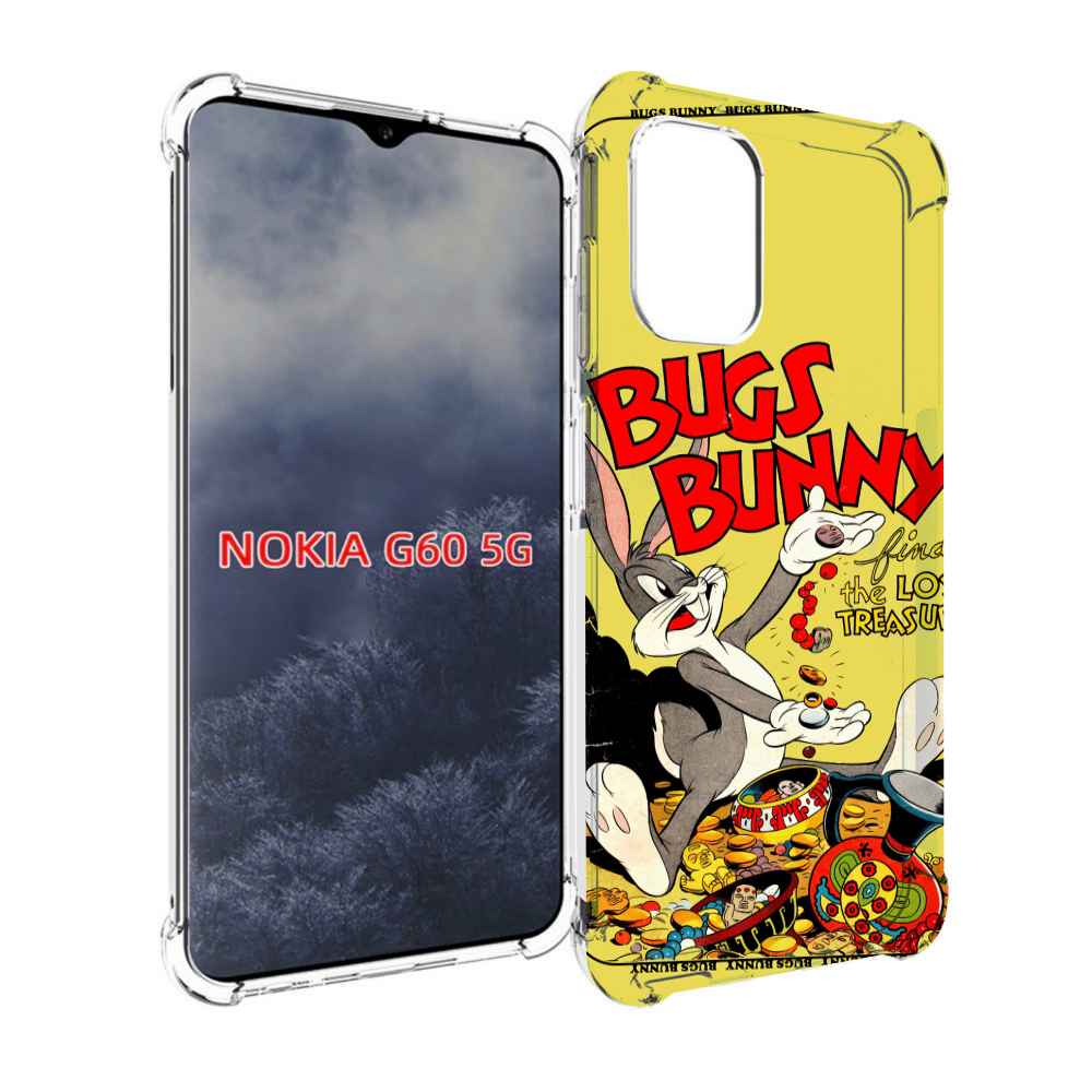 

Чехол MyPads бакс-банни-и-еда для Nokia G60 5G, Прозрачный, Tocco