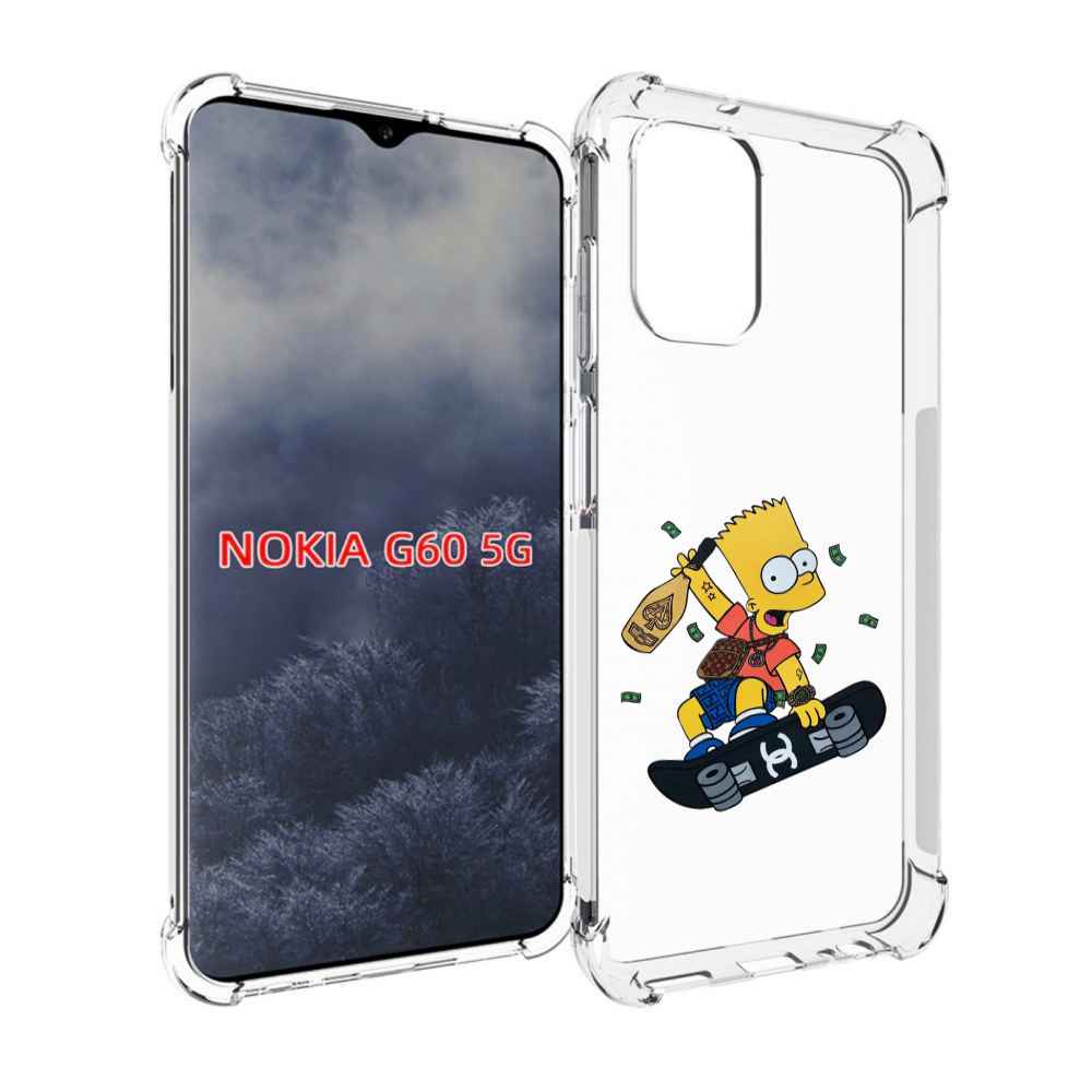 

Чехол MyPads барт-скейтер детский для Nokia G60 5G, Прозрачный, Tocco