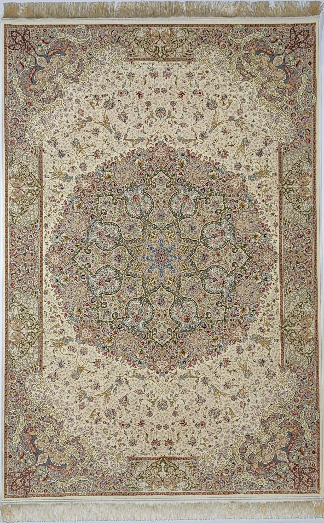 

Ковер высокоплотный Farrahi Carpet Anisa кремовый 150х225, Arman